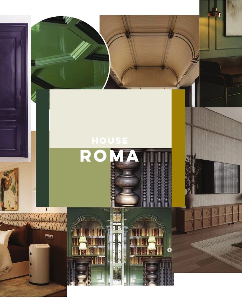 House Roma — colours and materials
